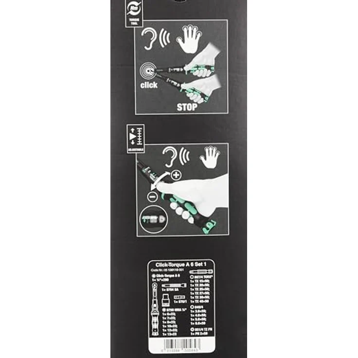 Wera Click-Torque A 6 Set 1, 2,5-25 Nm, 20-teilig – Bild 7