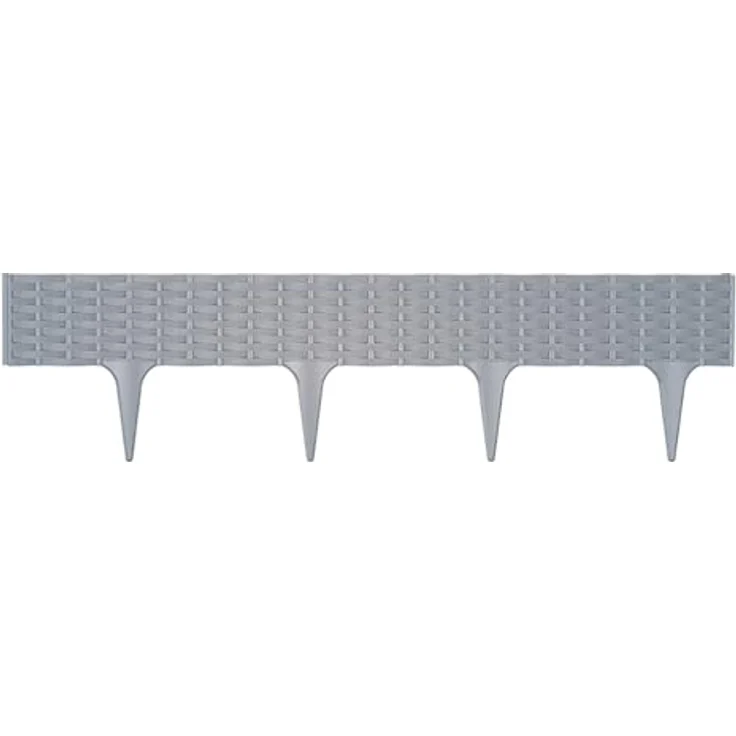 Annastore Palisade L 3,9 Meter - H 18 cm - Beeteinfassung aus frostbeständigem Kunststoff - Rattan Optik - 5 Module – Bild 2