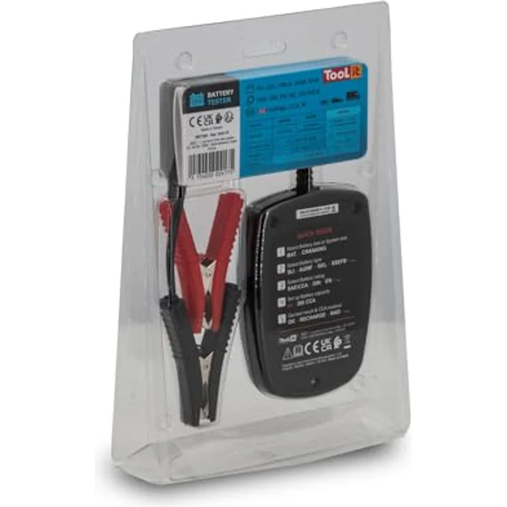 Toolit Batterietester Toolit DBT300 Kfz-Batterietester, 12V Systemanalysegerät mit LCD Anzeige, Verpolungsschutz – Bild 6