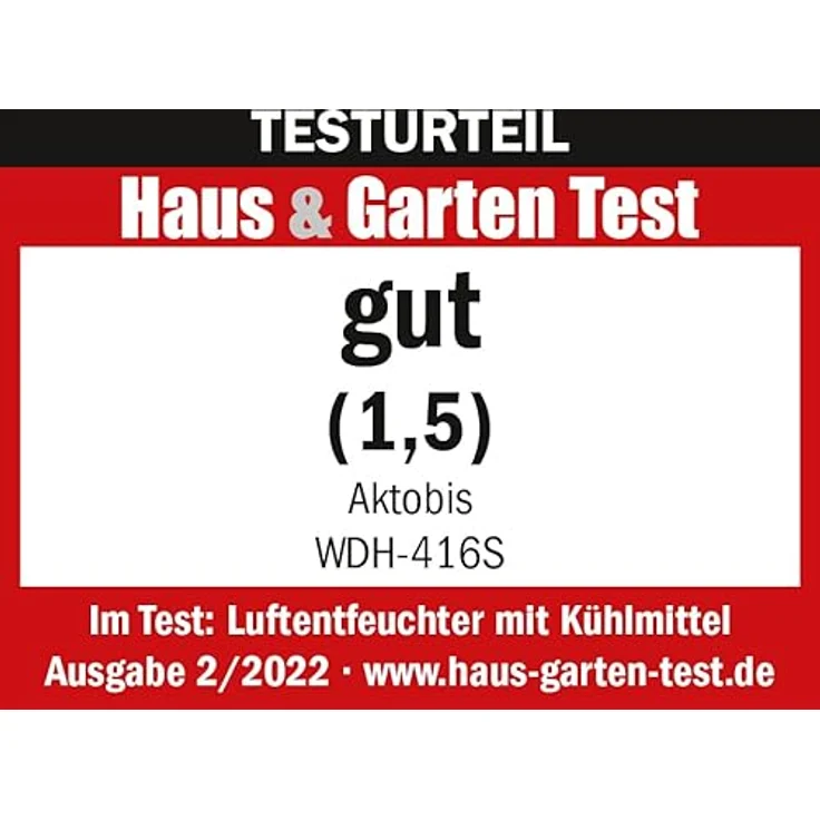 WDH Aktobis Luftentfeuchter WDH-416S Luftentfeuchter, Bautrockner, für 40 m², 20 L Fassungsvermögen, Entfeuchtungsleistung 20 l-Tag, weiß anthrazit – Bild 4