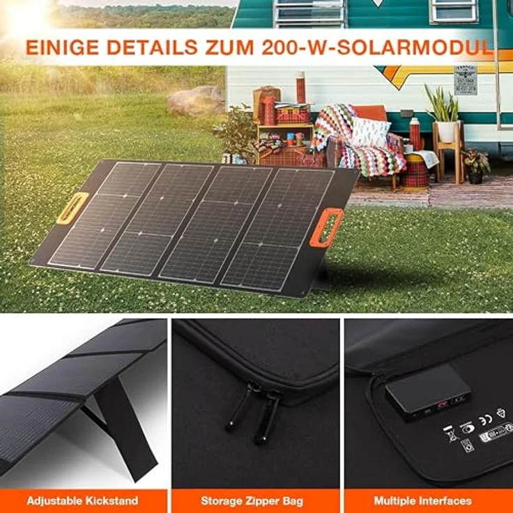 Yard Force Solarpanel 18V, Panel do ładowania stacji zasilania, effizient und tragbar – Bild 8