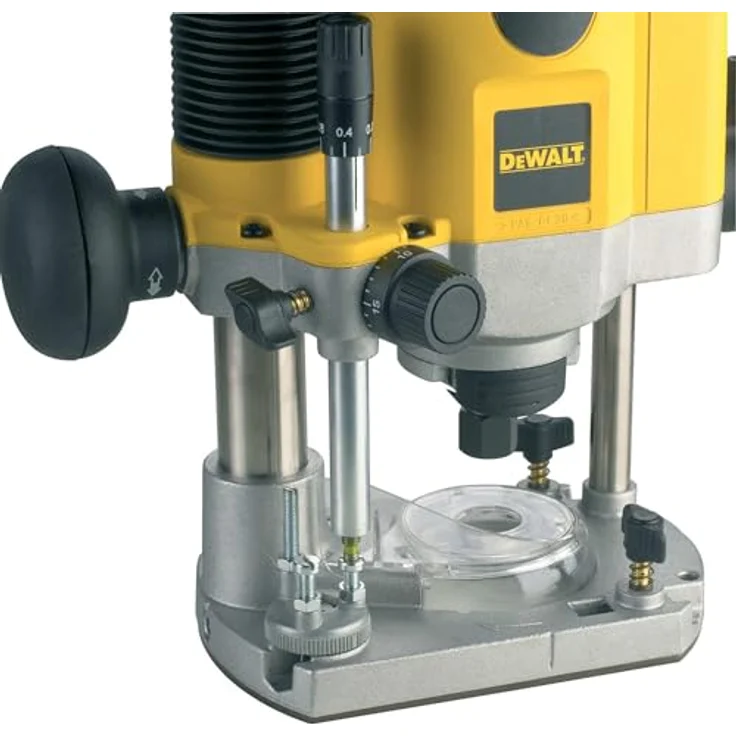 DeWalt Oberfräse (1,100 Watt, Vollwellenelektronik mit konstanter Drehzahl, Fräskorbführung, Sanftanlauf, Spindelarretierung, Feinjustierung, inkl. TSTAK Box VI und Zubehör) DW621KT – Bild 3