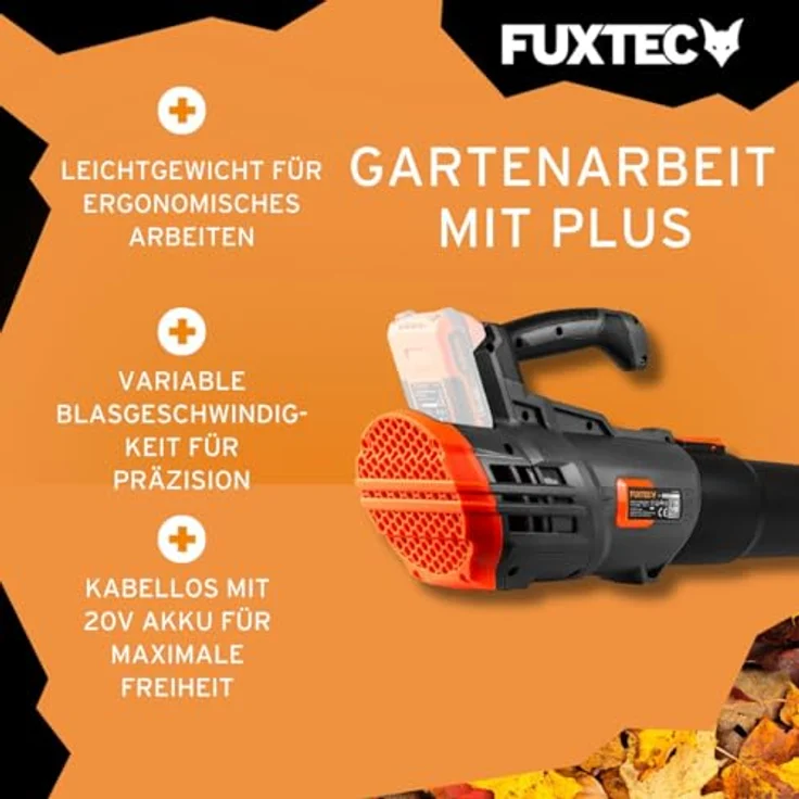 20V Akku Laubbläser FX-E1LB20 FUXTEC - ohne Akku-Ladegerät – Bild 5
