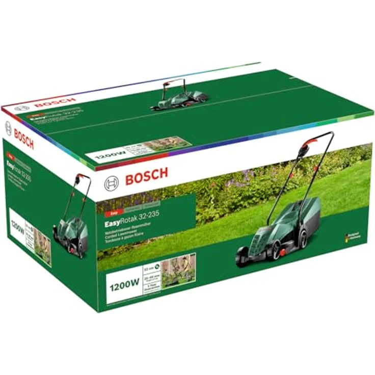 Bosch Home & Garden EasyRotak 32-235, Rasenmäher mit energiefektivem Motor und klappbaren Griffen, Netzbetrieb – Bild 6