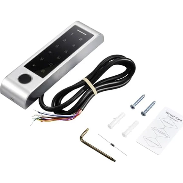 Sygonix SY-6121662 Fingerprint/RFID Zugangssystem IP66, Oberflächenmontage, 12 V/DC, beleuchtete Tastatur, mobile App Steuerung, Zugriff für 1.000 Benutzer – Bild 4