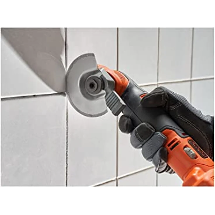 Black + Decker BDCOS18D1K-QW, 18V Akku-Multifunktionswerkzeug mit 20 Zubehörteilen, inkl. Akku und Ladegerät – Bild 3
