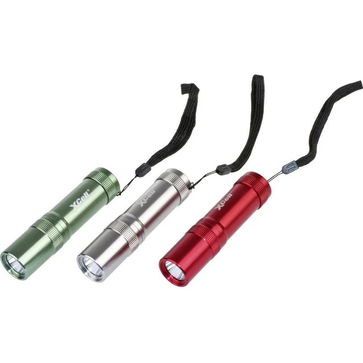 XCell Taschenlampe Basic 1 Watt LED, kompakte und energieeffiziente Taschenlampe für Camping und Notfälle