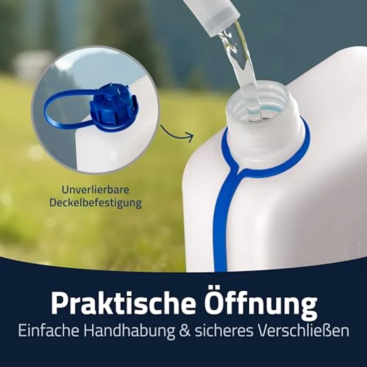 Wasserkanister 2l HD-PE lebensmittelbeständig H270xB147xT80mm HÜNERSDORFF – Bild 8