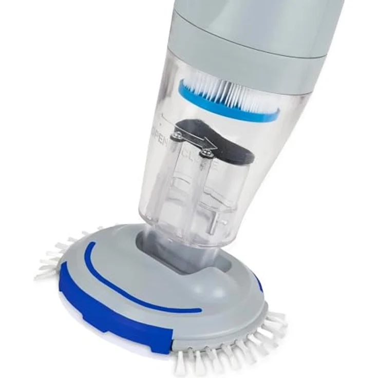 GRE Akku Poolsauger CSPAN, VAC Plus - Bodensauger mit Filterkartusche, grau/blau – Bild 9