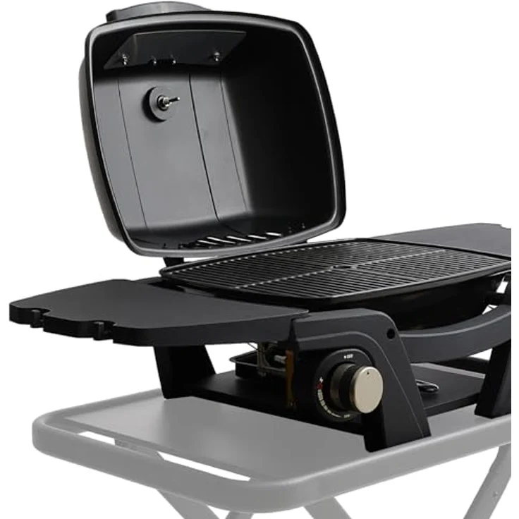TAINO MAHTO Gasgrill klein Tischgrill Balkongrill Gas 2 Brenner Schwarz – Bild 5
