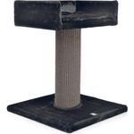 CanadianCat Company | Kratzbaum Residenz XXL Katzenbaum große Katzen, sehr stabil, ⌀ 18 cm Kratzsäule, Kratzsäule mit Sisal, 60 x 60 x 90 cm, anthrazit