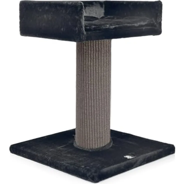 CanadianCat Company | Kratzbaum Residenz XXL Katzenbaum große Katzen, sehr stabil, ⌀ 18 cm Kratzsäule, Kratzsäule mit Sisal, 60 x 60 x 90 cm, anthrazit
