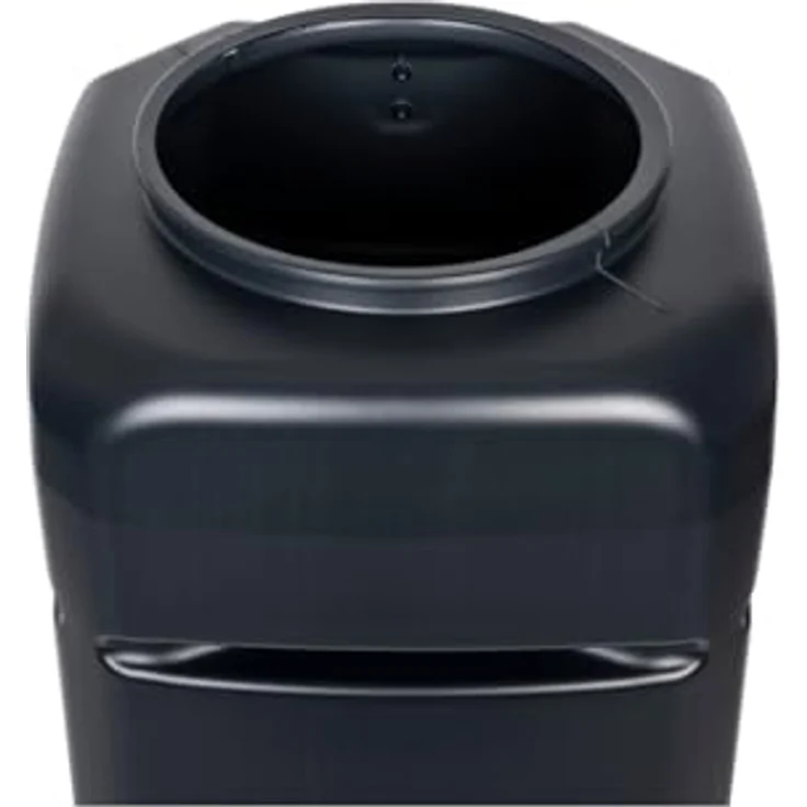 Kreher 120 Liter Kompakte Regentonne, Wassertank inkl. Wasserhahn, Stand, Deckel - Schwarz - Umweltfreundlich & kosteneffizient, schlankes Design, robustes Material – Bild 5