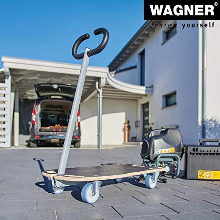 Transporthilfe MM 1187, 80 x 40 x 14,5 cm, softe Rollen Ø 100 mm, Rollenlager, Multiplex FSC®, Tragkraft 300 kg – Bild 6