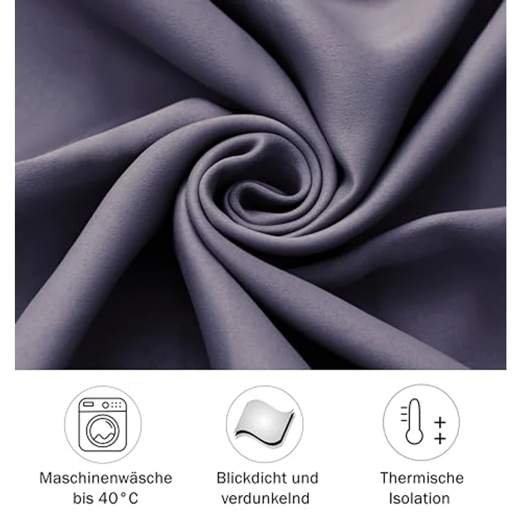 tinycurtains, Türvorhang mit Teleskopstange, einfache Montage in nur 1 Minute ohne Bohren (Türvorhang grau + Stange Silber, Vorhang 200 x 150 cm (HxB); Stange 70-120 cm) – Bild 3