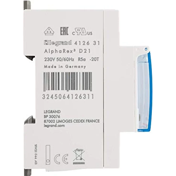 Legrand, Digitale Wochen-Zeitschaltuhr AlphaRex D21, 1 Kanal, 2-modulig mit 56 Schaltprogramme für Hutschiene 230V-50Hz, 412631 – Bild 6