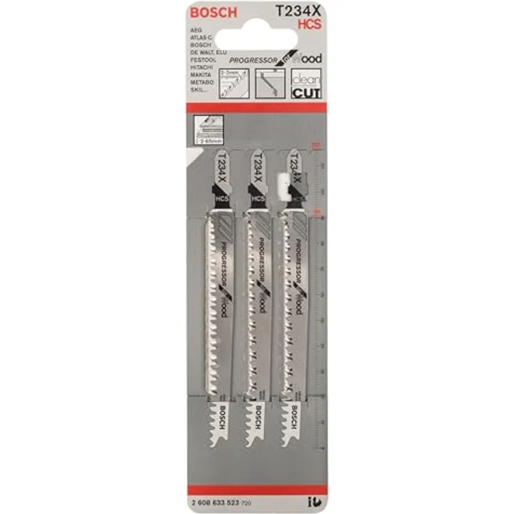 Bosch Pro Stichsägeblatt Progressor for Wood zum Sägen in Holz (5 Stück, T 234 X) – Bild 2