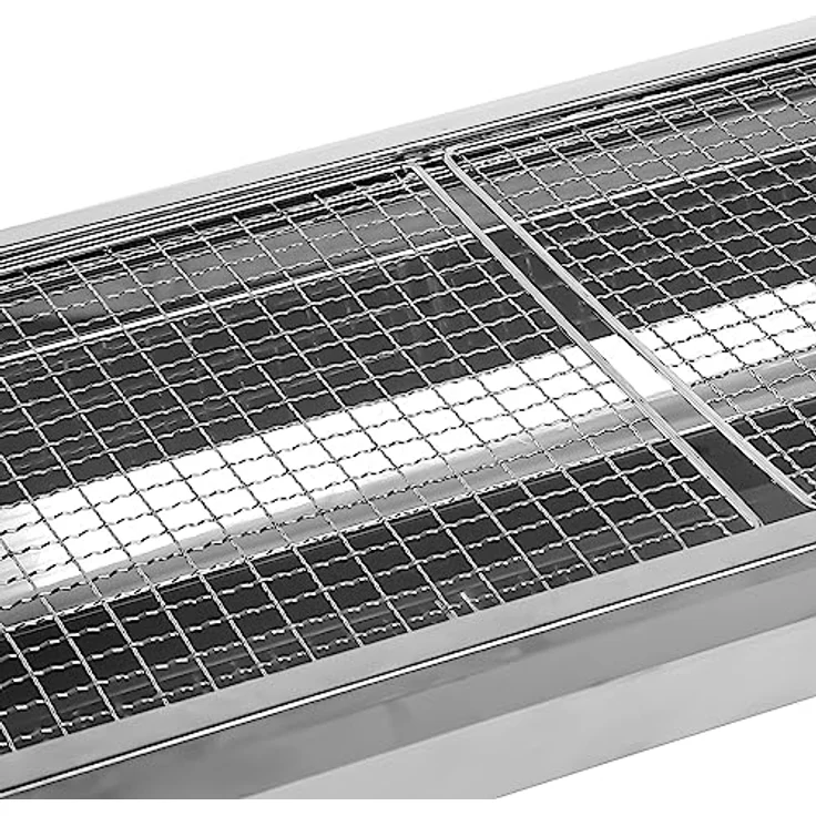 AGM Holzkohlegrill Camping Grill Holzkohle,Klappgrill Tragbarer Grill,Für Camping Garten Picknick Party, 73x 33x 71 cm, für 5-10 Personen – Bild 3
