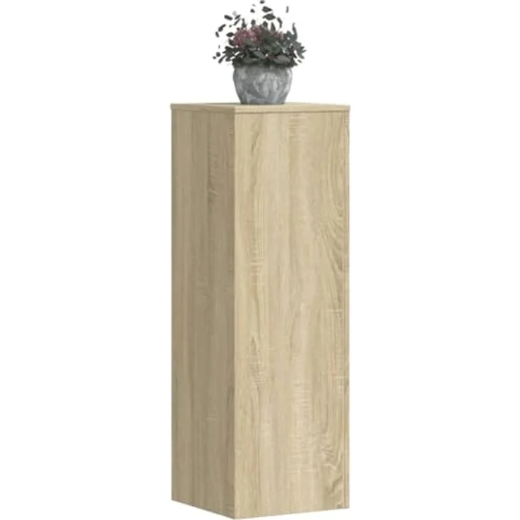 vidaXL Pflanzenständer 2er Set, Sonoma Eiche, 33x33x100 cm, Holzwerkstoff, max. 50 kg Belastbarkeit – Bild 2