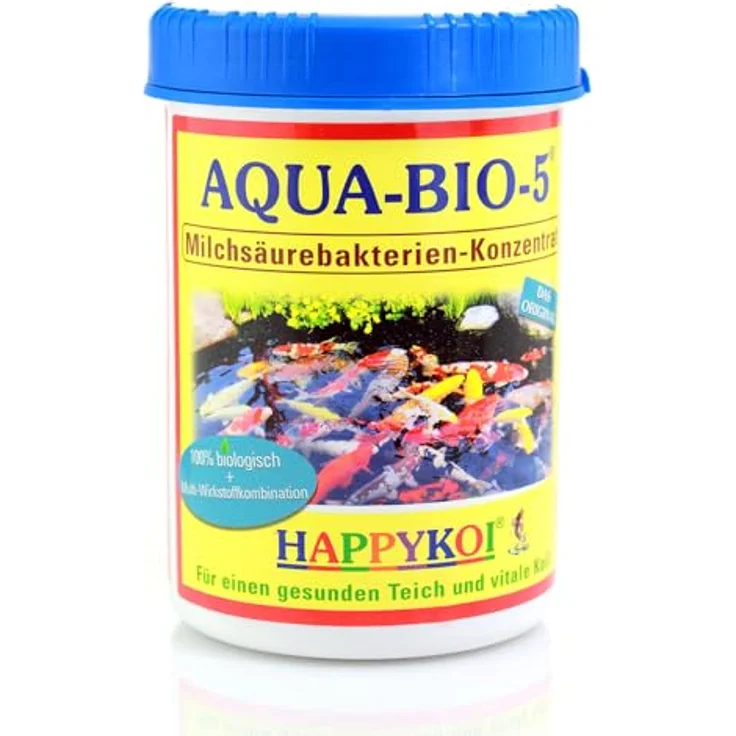 Engelnburg 1Liter AQUA Bio 5 Milchsäurebakterien Pulver, probiotische Filterbakterien für Koiteich, Teich und Gartenteich, unterstützen Nitrifizierung, Bauen Algen und Schlamm ab - Umweltfreundlich, vielseitig, natürliche Teich- & Brunnenpflege