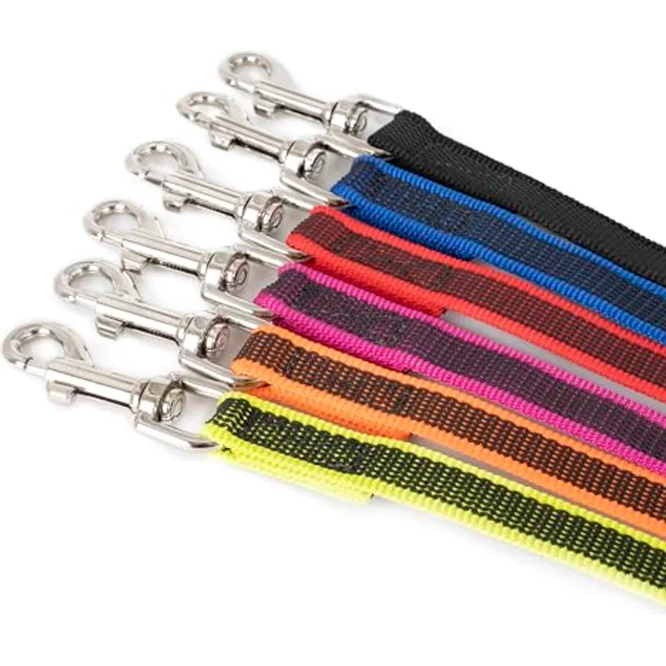 IDC Color & Gray gumierte Leine, 20 mm x 1 m mit Schlaufe, Blau-Grau – Bild 5