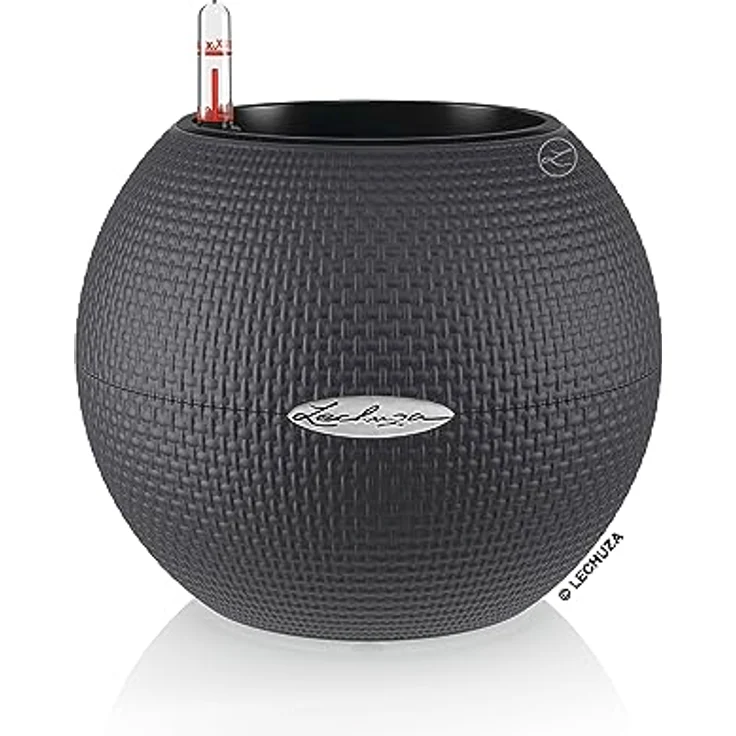 Lechuza PURO Color 20 schiefergrau 13364, Pflanzgefäß mit Bewässerungssystem, Made in Germany – Bild 1