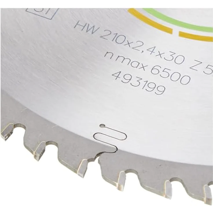 Festool Feinzahn Kreissägeblatt 210 x 20 x 2,4 mm W52 210 mm 52 Zähne ( 493199 ) – Bild 3