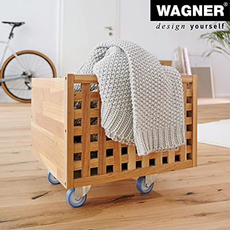 Transportroller aus Multiplexplatte, quadratisch, VE 2 Stk, Räder mit - Wagner – Bild 7