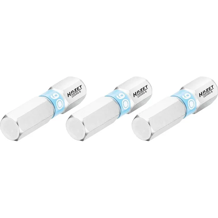 Hazet 2204N-6/3 Sechskant-Bit 6mm C 6.3, optimierte Torsionszone, ideal für Hand- und Maschinenbetätigung