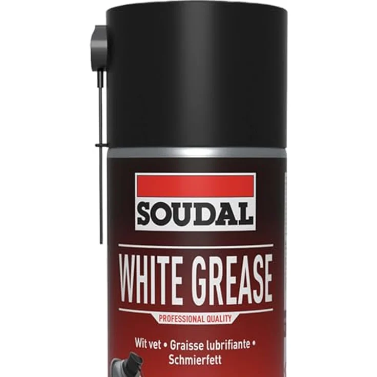 Soudal Schmiermittel 'White Grease' 400 ml, weiß, wasserbeständig, mit PTFE für Metall- und Kunststoffteile, korrosionsschützend – Bild 3
