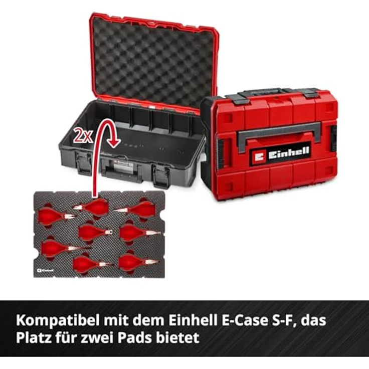 Einhell Kombizange Set, 8-tlg. Präzisionszangen aus Chrom-Vanadium-Stahl für Feinmechanik und Elektronik, ergonomische Griffe, E-Case-System – Bild 2