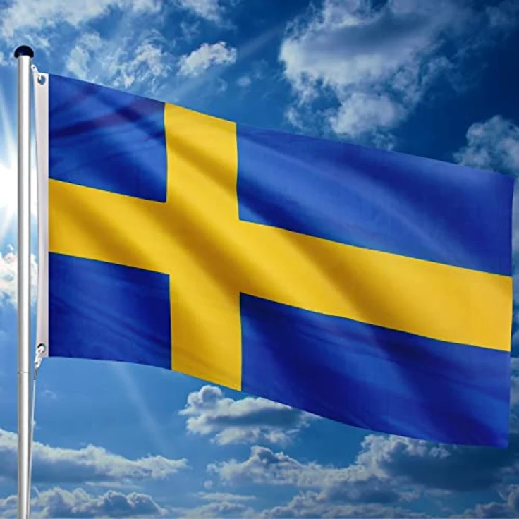 FLAGMASTER Teleskop Fahnenmast Aluminium 6,50m, 5-fach höhenverstellbar, Komplettset mit 30 verschiedenen Fahnen zur Wahl und Bodenhülse – Bild 4
