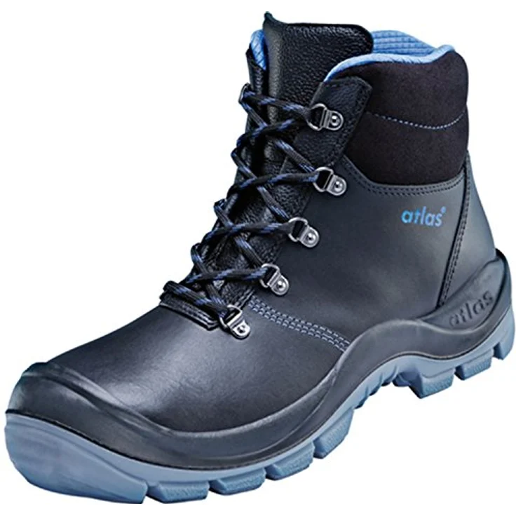 Atlas Schuhe XP 505 Arbeitsschuh, wasserdichtes Outdoorleder, schwarz, Stahlkappe, metallfreie Durchtritthemmung – Bild 1