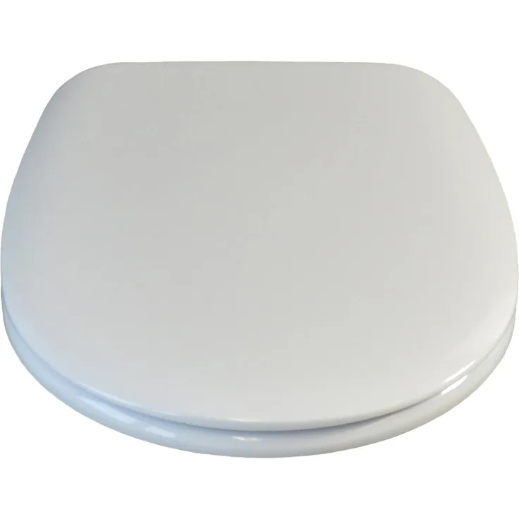 Duravit WC-Sitz Duraplus, weißer Kunststoff mit Kunststoffscharniere