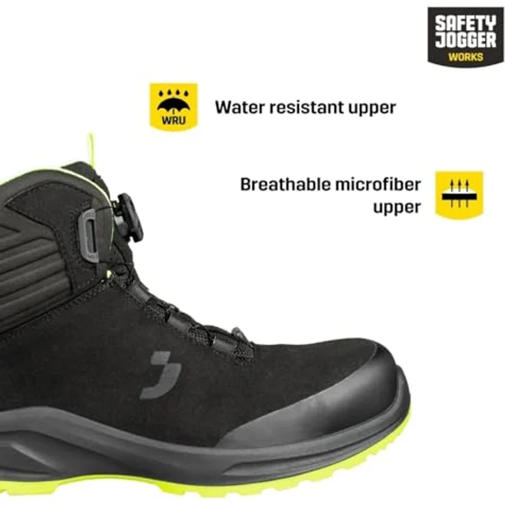Safety Jogger MODULO S3S MID TLS, veganer Sicherheitsschuh mit ESD-Zertifizierung, rutschfest, durchtrittsicher, Nano Carbon Zehenschutz, TLS-Verschluss – Bild 3