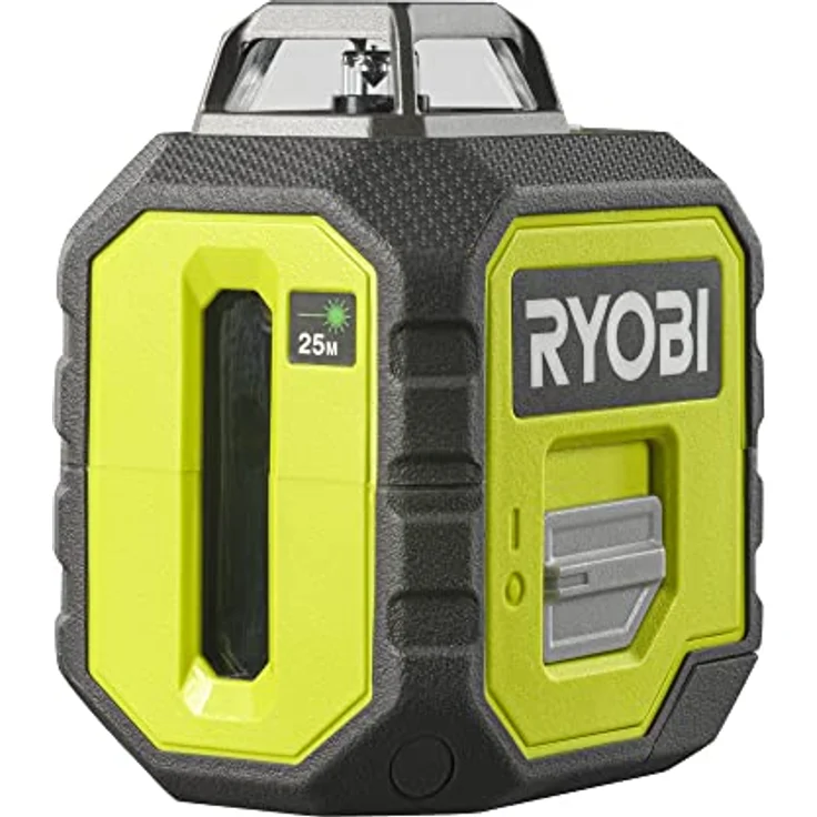Ryobi RB360GLL, 360° Kreuzlinienlaser mit grünem Laser, max. Arbeitsbereich 25 m, selbstnivellierend – Bild 1