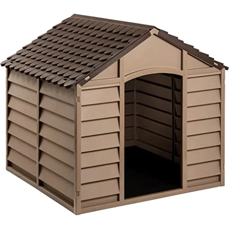 vidaXL Hundehütte Braun 86x84x82 cm Polypropylen