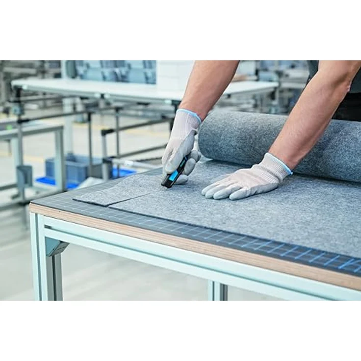 Martor Cuttermesser SECUNORM 300, Sicherheitsmesser mit abgerundeter Trapezklinge 652, ergonomischem Griff und 9 mm Schnitttiefe – Bild 26