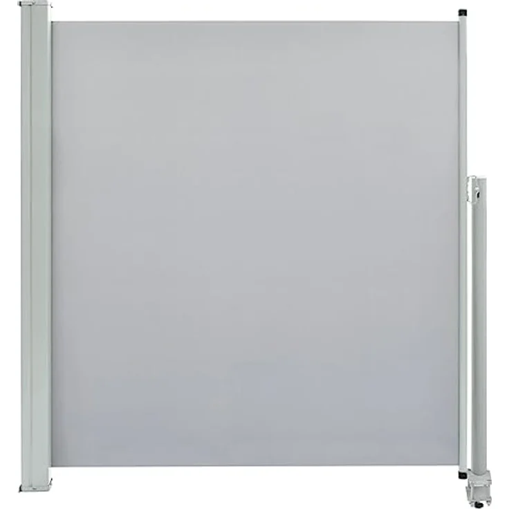 vidaXL Seitenmarkise Ausziehbar 140x300 cm Grau Sichtschutz Windschutz Markise – Bild 1
