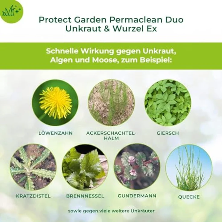 Protect Garden Permaclean Duo Unkraut & Wurzel-Ex 1l, Effektives Unkrautmittel mit zweifach Wirkung gegen alle Unkräuter, Glyphosatfrei – Bild 2