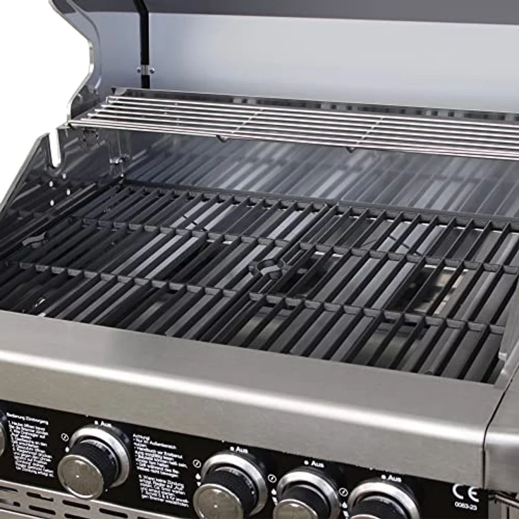 Vaiko Chef 4 Gasgrill Echte Edelstahl Konstruktion Grillstation Grillwagen 4+1 – Bild 5