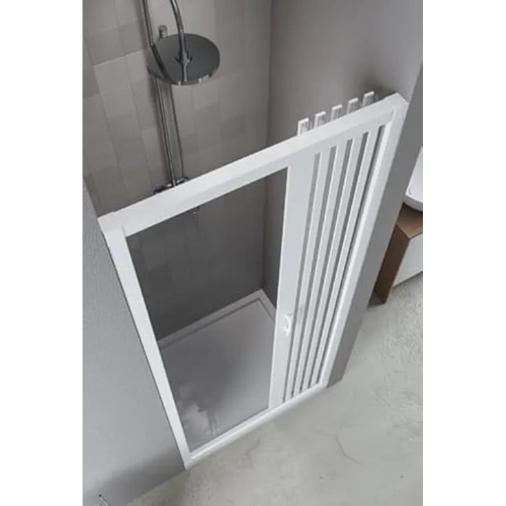 Forte Dusch-Falttür Rimini, 100x185 cm, Kunststoff, mit Faltsystem für großen Einstieg – Bild 4