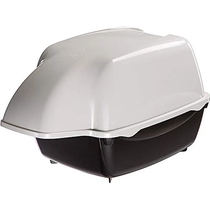 Katzentoilette mit Deckel, für Outdoor, Katzenklo gloße Katzen, mit zwei Aktivkohlefiltern gegen schlechte Gerüche, Schwingtür und Griff, 50 x 66 x h 47 cm. - Preisvergleich