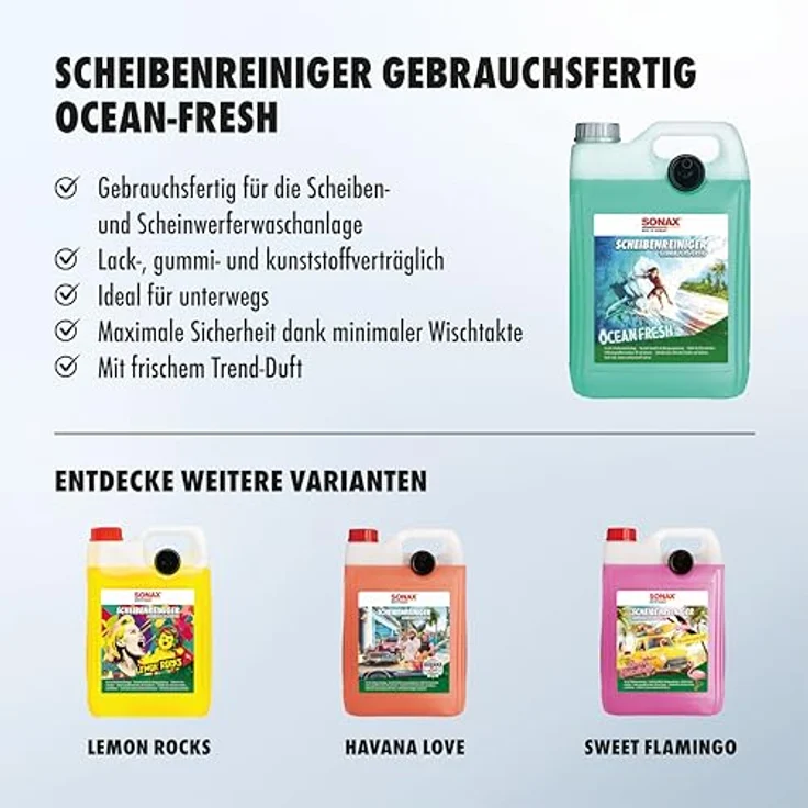 SONAX 02645000  ScheibenReiniger gebrauchsfertig Ocean-fresh 5 l – Bild 4
