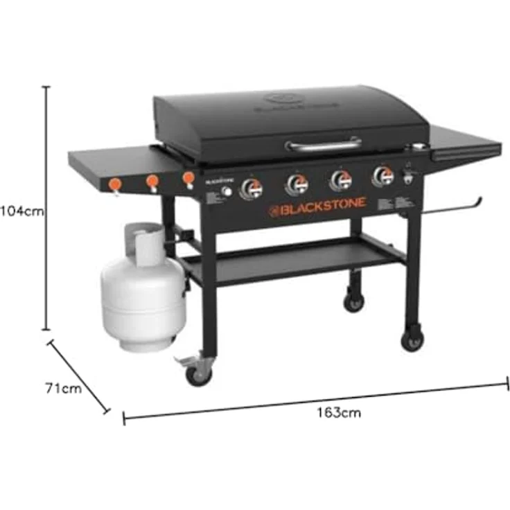 Blackstone Plancha-Grill 36", 4-Brenner Gasgrill mit 91 x 55 cm Grillfläche und 17,5 kW Leistung – Bild 4