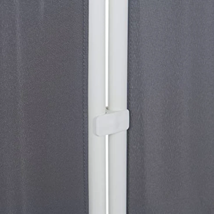 Leco Paravent, Trennwand und Sichtschutz für Balkon und Garten, 3-teilig anthrazit – Bild 6
