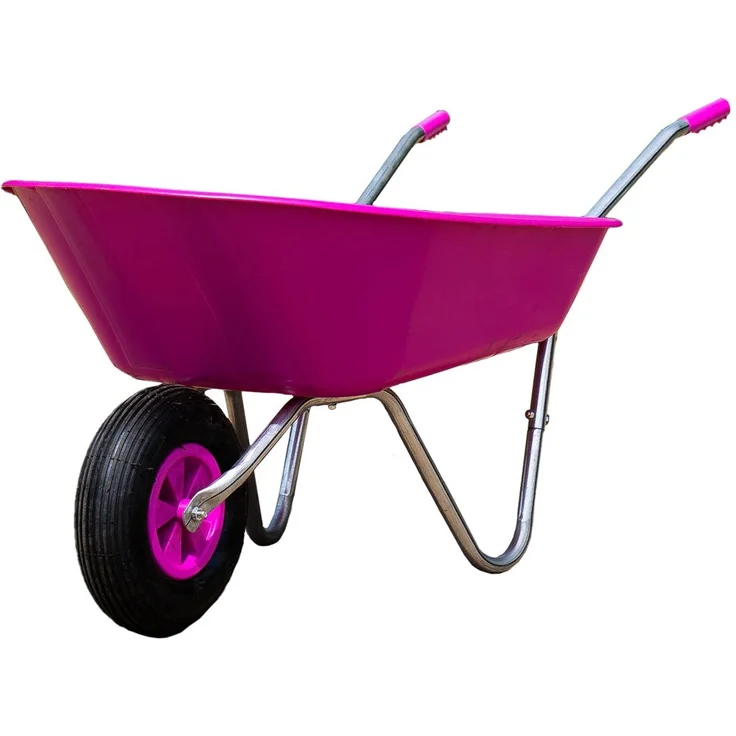 HTI-Living Schubkarre Schubkarre Havel 65 Pink, Gartenkarre 62,5 kg Volumen, belastbar bis 80 kg
