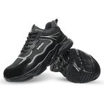 Shraks Moda Sicherheitsschuhe Bequem, Stahlkappe, Rutschfest,ISO20345 Arbeitsschuh - Schwarz