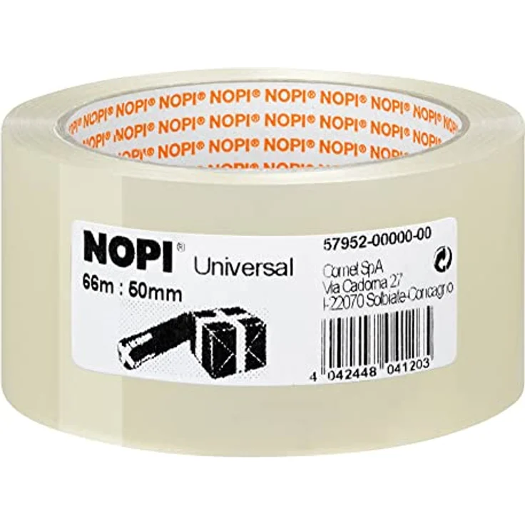 Nopi Universal Packband, transparent, 66m:50mm - Preisvergleich – Bild 2