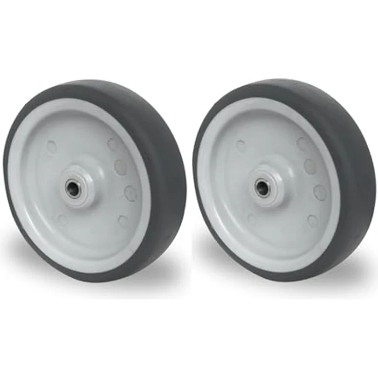 Contorion CASCOO Lenkrolle ø 100 mm P2T2, galvanisch verzinktes Stahlblechgehäuse, Gleitlager, Polypropylen grau – Bild 1